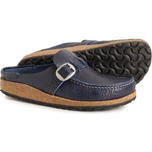NEW Birkenstock Buckley Navy BLue Leather Clogs Loafter 38 WOmens 7